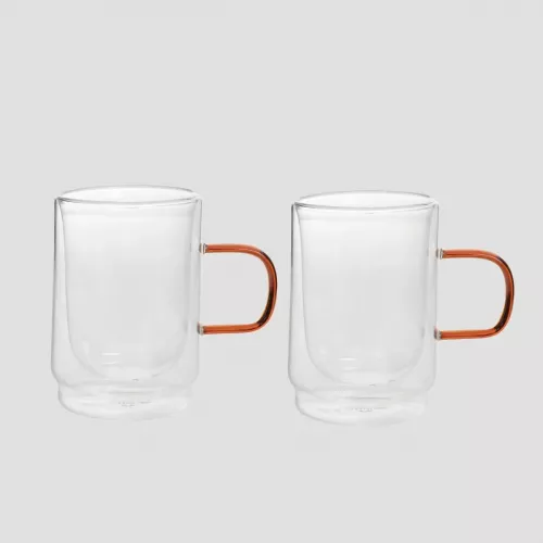 Сет чаши с двойно дъно 2 бр. HOMLA CEMBRA RETRO 350 мл.