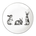 Чиния със зайци HOMLA DIBI 21 см.