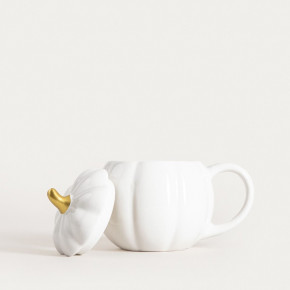 Чаша с капак HOMLA PUMPKIE 600 мл., бял