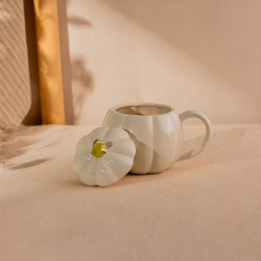 Чаша с капак HOMLA PUMPKIE 600 мл., бял