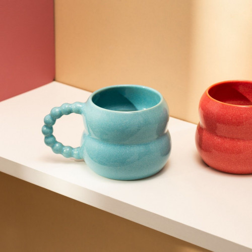 Чаша HOMLA BUBBLE BEADS 300 мл., тюркоаз Чаша HOMLA BUBBLE BEADS 300 мл., тюркоаз