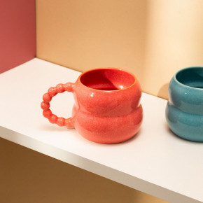 Чаша HOMLA BUBBLE BEADS 300 мл., коралов