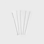 Сет стъклени сламки с четка 5 части HOMLA ALCOLE