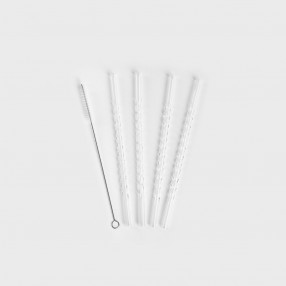 Сет стъклени сламки с четка 5 части HOMLA ALCOLE