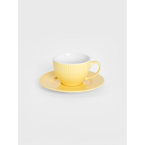 Чаша с чиния HOMLA SIENA 240 мл., жълт