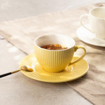 Чаша с чиния HOMLA SIENA 240 мл., жълт