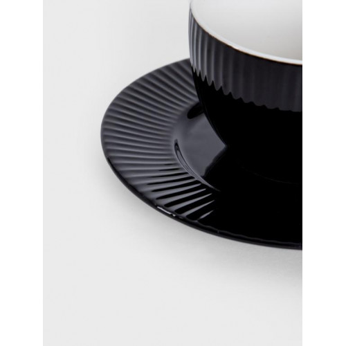 Чаша с чиния HOMLA SIENA 240 мл., черен