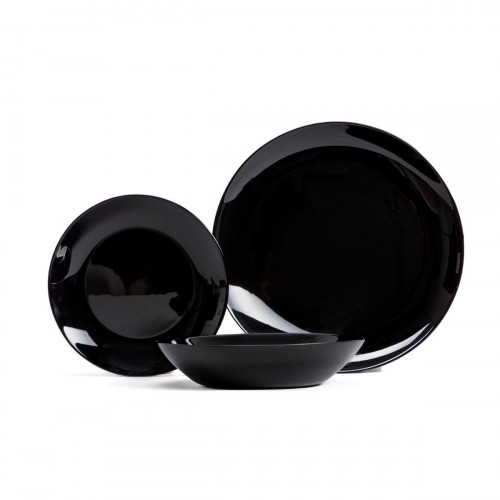 Сет чинии за хранене 18 части EXCELSA CAPRI, черен