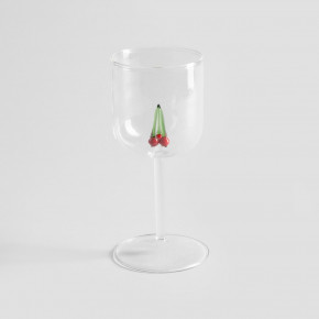 Чаша за вино с декорация череши HOMLA CEREZA 260 мл.