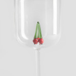 Чаша за вино с декорация череши HOMLA CEREZA 260 мл.