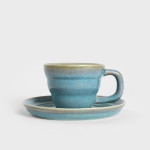 Чаша с чиния HOMLA CHERYL 200 мл., зелен