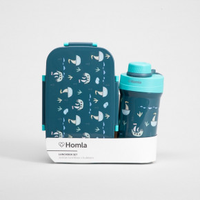 Сет детска кутия за храна и чаша HOMLA B2 LUSY, син