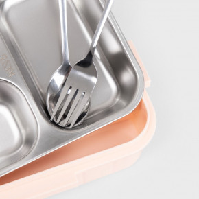 Кутия за храна 3 части HOMLA B2 DELVOR 750 мл., розов