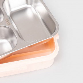 Кутия за храна 3 части HOMLA B2 DELVOR 750 мл., розов