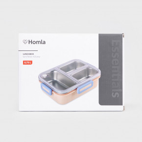 Кутия за храна 3 части HOMLA B2 DELVOR 750 мл., розов