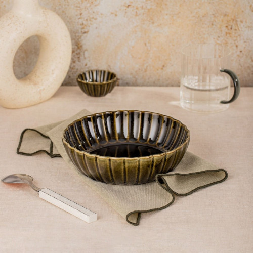 Чиния - дълбока HOMLA MELIDA 19 см., зелен Чиния - дълбока HOMLA MELIDA 19 см., зелен