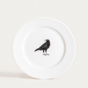 Чиния с гарван HOMLA BARIK 20 см.