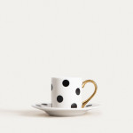 Чаша с чиния HOMLA LUNYA 100 мл., точки