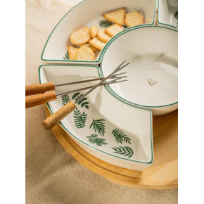 Поднос с комплект купи HOMLA FINCAN 30 см., зелен