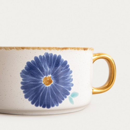 Купа с дръжка и капак HOMLA MEREN 600 мл, син