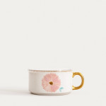 Купа с дръжка и капак HOMLA MEREN 600 мл, розов