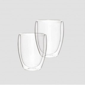 Сет чаши с двойно дъно 2 бр. HOMLA CEMBRA 350 мл.