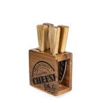 Сет ножове за сирена в блок 5 части HOMLA MOOKA Сет ножове за сирена в блок 5 части HOMLA MOOKA