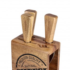 Сет ножове за сирена в блок 5 части HOMLA MOOKA