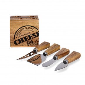 Сет ножове за сирена в блок 5 части HOMLA MOOKA