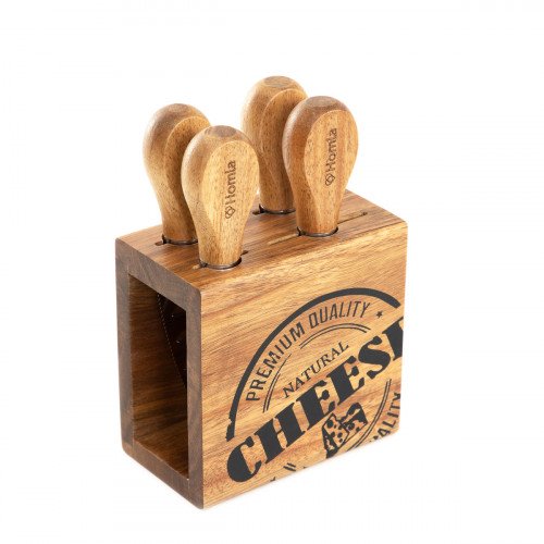 Сет ножове за сирена в блок 5 части HOMLA MOOKA Сет ножове за сирена в блок 5 части HOMLA MOOKA