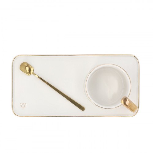 Чаша с чиния и лъжица HOMLA BOMLO 200 мл.