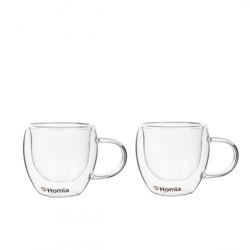 Сет чаши с двойно дъно 2 бр. HOMLA CEMBRA 80 мл.