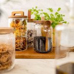 Буркан с лъжица HOMLA CARLOS 900 мл. Буркан с лъжица HOMLA CARLOS 900 мл.