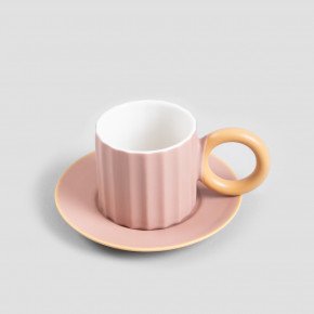 Чаша с чиния HOMLA YELLY 100 мл., розов