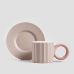 Чаша с чиния HOMLA YELLY 100 мл., бежов Чаша с чиния HOMLA YELLY 100 мл., бежов