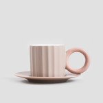 Чаша с чиния HOMLA YELLY 100 мл., бежов Чаша с чиния HOMLA YELLY 100 мл., бежов