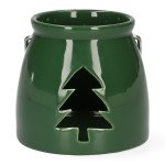 Свещник HOMLA TINSEL, зелен