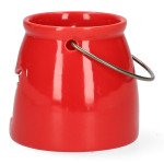 Свещник HOMLA TINSEL, червен