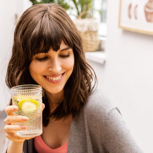 Чаша HOMLA BARREL 350 мл., златист Чаша HOMLA BARREL 350 мл., златист