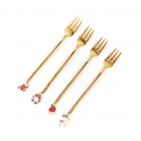 Сет десертни вилици 4 бр. HOMLA BLANE