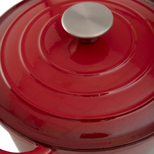 Тенджера HOMLA ANDREAS 4000 мл., червен