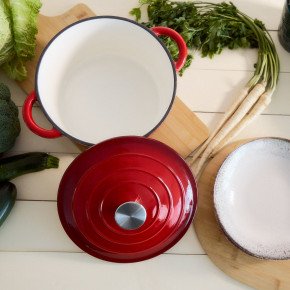 Тенджера HOMLA ANDREAS 4000 мл., червен