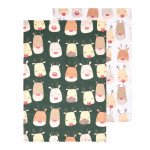 Сет кухненски кърпи 2 бр. HOMLA REINDEER 65x45 см.