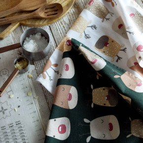 Сет кухненски кърпи 2 бр. HOMLA REINDEER 65x45 см.