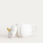 Чаша с капак HOMLA PUMPKIE 600 мл., бял