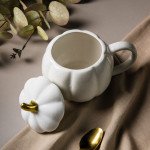 Чаша с капак HOMLA PUMPKIE 600 мл., бял