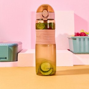 Бутилка за вода HOMLA POPPIE 600 мл., розов