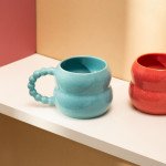 Чаша HOMLA BUBBLE BEADS 300 мл., тюркоаз