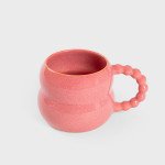 Чаша HOMLA BUBBLE BEADS 300 мл., коралов