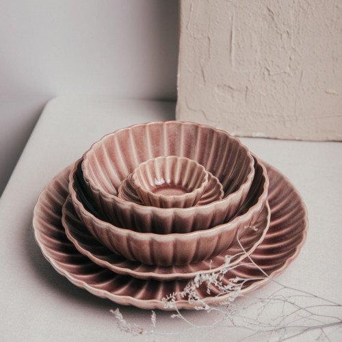 Чиния - дълбока HOMLA MELIDA 19 см., розов